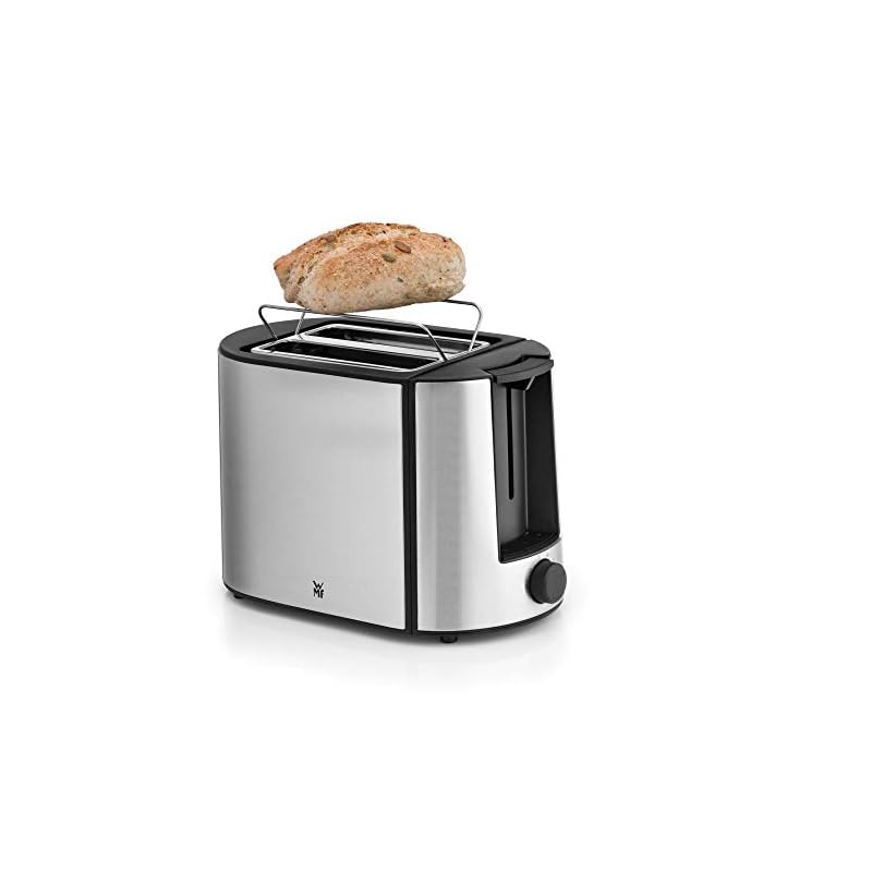 WMF Bueno Pro Toaster (870 W, Doppelschlitz, Brötchenaufsatz, 6