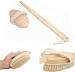 ThunderStarÂ® Long Detachable Wooden Handle Natural Bristle Shower Body Massage Bath Brush Massager Back Spa Scrubber Dry Skin Exfoliation Tool RS.2449.00