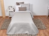 Medidas : 200 x 270 cm Tiendas Mi Casa - Colcha BOUTI TOPOS (cama 105 cm). Incluye funda de cojín 50x70 cm. Disponible en varios tamaños.