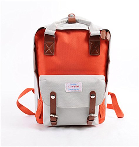 Preisvergleich Produktbild JOTHIN Leinwand Mode Große Kapazität Rucksack (Orange)