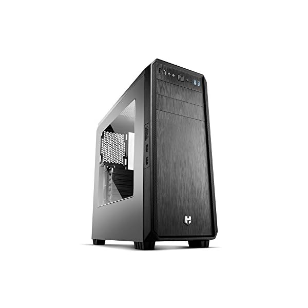 Nox Hummer ZS - NXHUMMERZS - Semitorre ATX, ventana lateral transparente, opción para refrigeracion liquida, 2…
