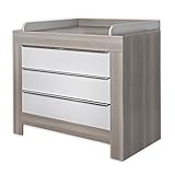 Babyzimmer Felix in akaziengrau 10 tlg. mit 3 türigem Kl. in Blossom Weiß/Grau - 3