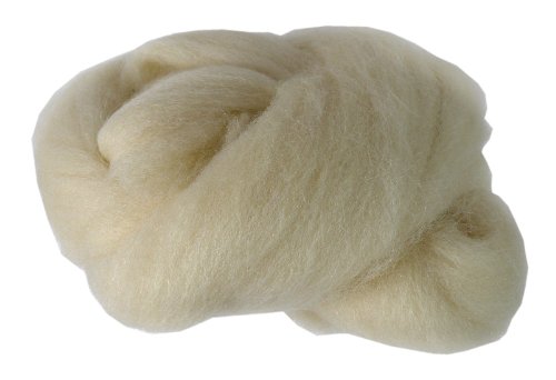Filzwolle / Märchenwolle 25 g #02 naturweiß f. Nass- u. Trockenfilzen