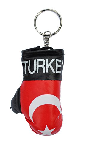 Preisvergleich Produktbild Türkei Mini Gepolsterter Boxhandschuh Schlüsselring – Support Your Country.