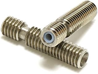 2x M6*30mm Teflon PTFE Lined Plus Barrel Nozzle Throat for 1.75 mm filament Reprap Prusa 3D Printer Extruder Hotend