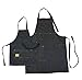 Price comparison product image ASD Living MA-918 Vintage Draper Denim Adult and Kids Bib Apron Set, Indigo, 91.44x68.58x0.63 cm