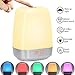 Produktbild Lichtwecker Wake Up Licht LED Wecker Sonnenaufgang Tageslichtwecker Tischlampe mit Berührungssensor mit 3Modi 256 RGB Farbwechsel 5 Natur Sounds Nachtlicht für Kinder Schlafzimmer,Geschenk