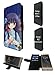 Produktbild 000375 - Japanese Cartoon Art Manga Girl Anime Design Sony Xperia XZ Premium 5.46" TPU Leder Brieftasche Hülle Flip Cover Book Wallet Credit Card Kartenhalter Case