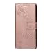 Produktbild Moto Z4 Play Handyhülle Kompatible mit Moto Z4 Play Hülle Case Schmetterling Leder Tasche Flipcase Cover Silikon Schutzhülle Handytasche Telefon Skin Ständer Schale Bumper Magnet Roségold