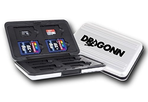 [Neues verbessertes Modell] DRAGONN® Memory Card-Schutz-Fall - Platz 8 Sd und 8 Micro SD Karten