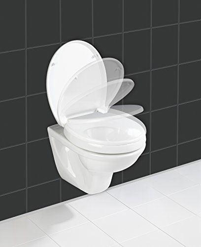 Wenko 21905100 WC-Sitz Secura Comfort – mit Sitzflächenerhöhung, Kunststoff – Duroplast, weiß - 5