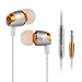 Produktbild SYY In Ear Kopfhörer, Ear Ohrhörer Metallisches Universal 3.5 mm Stereo Headset Earphones mit Ohrstöpseln und Mikrofon für iPhone, Android Smartphones und MP3 Players usw