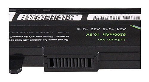 PATONA Premium Laptop Akku für ASUS Eee pc 1015B | 1015P | 1015PD | 1015PDG | 1015PE | 1015PEB | 1015PED | 1015PED N455 | 1015PEG | 1015PEM | 1015PN | 1015PW | 1015PX | 1015T | 1016P | 1016P D743 | 1016PE | 1016PEB | 1016PED | 1016PEM | 1016PG | 1016PN | 1016PT | 1215B | 1215N | 1215n pu17 | 1215P | 1215PE | 1215PED | 1215PEM | 1215PN | 1215PW | 1215T – [ Li-ion; 5200mAh;schwarz] - 5
