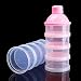 Hrph Portable Baby Infant Feeding Milk Powder &Food Bottle Container 3 Cells Grid Box