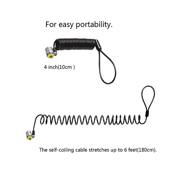 Laptop Cable Lock Security Cable Lock Anti-Theft for Laptop Notebook and Other Devices - Image 3