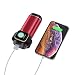 Produktbild schnelles Ladegerät Kabelloses, für für iPhone für Apple Watch für Apple AirPods,Für Samsung Glaxy DREI in einem Multifunktional Portable mehrere Ladegerät (Red)