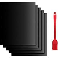 Nifogo BBQ Grillmatte für gasgrill, Grillmatte für den BBQ, Teflon Antihaft Grillmatten, Grillunterlage für Gasgrill…