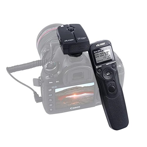 Preisvergleich Produktbild Viltrox Drahtlose Automatische Timer Fernauslöser Controller Set Zeitraffer Intervalometer Timer für Canon EOS 1DX 5DS 5DS 5DMark III 6D 7D II 7D 5D Mark II 5DIII 5DII 10D 20D 30D 40D 50D