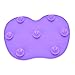 JETTINGBUY Makeup Brush Cleaning Mat Cosmetic Brush Cleaner Pad Silicone Washing Tool Scrubber Suction Cup,Purple
