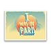 Produktbild 2 x Ich war in Paris Vintage Vinyl Aufkleber Reise Gepäck # 7264 - 10cm/100mm Wide