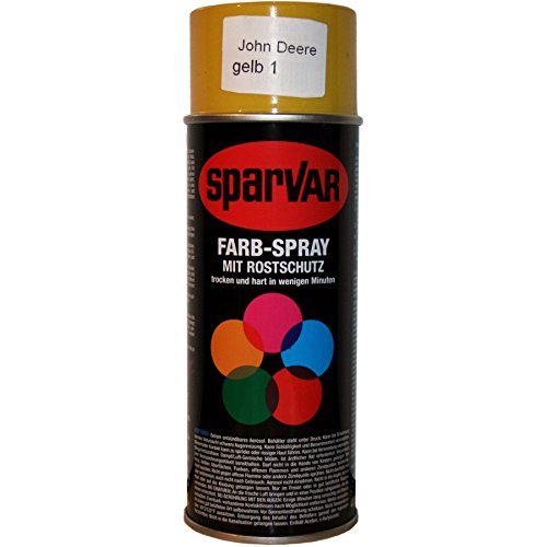 John Deer Gelb ab 1987, Sprühlack, Baumaschinenlack, Lackspray, 400 ml Sprühdose - 2