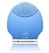ECVISION Ultrasonic Facial Cleansing Brush Silicone Rechargeable Mini Vibrating Sonic Beauty Instrument Super Facial Cleaner Massager Safe Natural Pleasing Care Cleansing Face Care Machine (Blue)