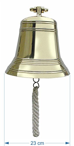 Nautic Spezial MV Schiffsglocke, schwere Ausführung, Ø 23 cm, mit Ihrer individuellen Text-Gravur bis zu 20 Zeichen