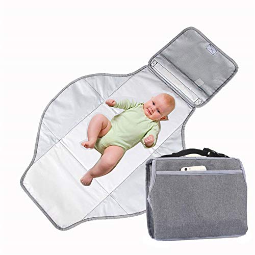 Preisvergleich Produktbild FAMLYJK Tragbare Wickelunterlage für Babys - Wickelauflage für Windelreisen - Wasserdichte Wickelstation für Babyreisen - ideal für Kleinkinder und Babys