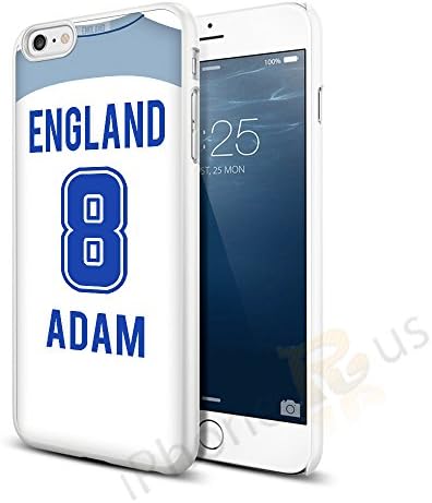 England Home Colours Personalised Football Shirt, Any Name, Any Number Snap-on Hard Back Case Cover for Apple iPhone 6 6s By iPhone R Us®