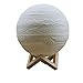 Produktbild QQBL Jupiter Lampe 3D-Druck Schlafzimmer Nachtlicht Kreative Tischlampe USB LED PLA Elfenbein White Planet Lampe (Kaufen Sie Eine und Senden Sie Eine),Touchtwocolors,15Cm