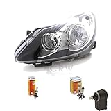 H1 12V 55W P14.5s Scheinwerfer links CORSA D 07/06-12/10 chrom/schwarz inkl. Motor