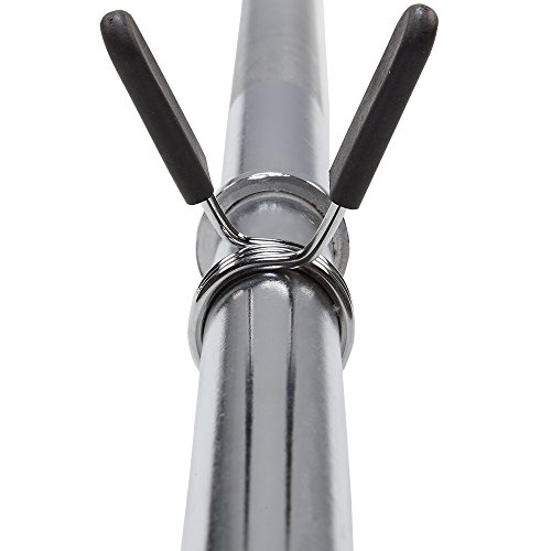 ScSPORTS Langhantel Langhantelstange 160 cm, massiver verchromter Stahl 9 kg, Durchmesser 30 mm, inklusive 2x Schnellverschluss - 3