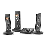 NIE WIEDER WICHTIGE ANRUFE VERPASSEN -
Dank des integrierten Anrufbeantworters können Sie verpasste Anrufer sofort zurückrufen. Besonders praktisch ist die Abhörfunktion über beide Mobilteile, das separat vom AB gestellt werden kann