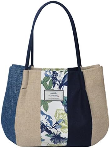 Earth Squared Blue Patchwork Freya Grab Bag Purse