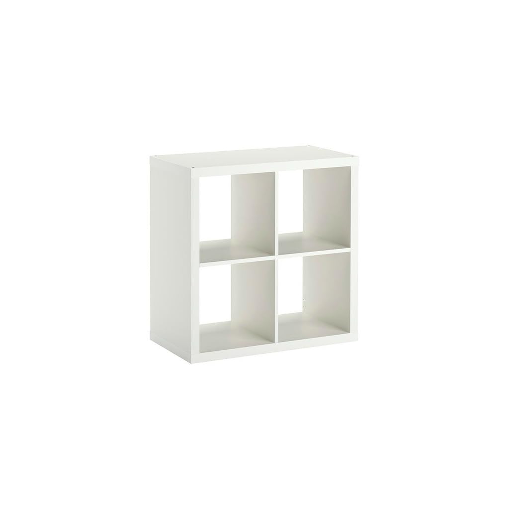 IKEA KALLAX SHELVING UNIT BOOKCASE STORAGE HOME FURNITURE WHITE & OAK