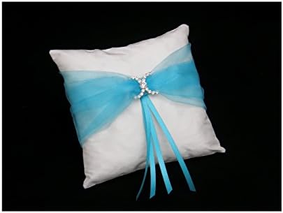 RING CUSHION NATURAL SILK BLUE