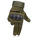 Produktbild OMGAI Männer voller Finger militärische taktische Handschuhe des harten Knöchel mit Klettverschluss für Airsoft Armee Paintball Motorrad Outdoor Sports Armee Grün L