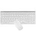 Produktbild 2,4 GHz Kabellose Tastatur und Maus Set, URCO Ästhetisch ansprechend 102 Keys Full Size Geräuscharmer bewegliche drahtlose Tastatur und Maus-Set für Arbeits- und Gaming (Silber)