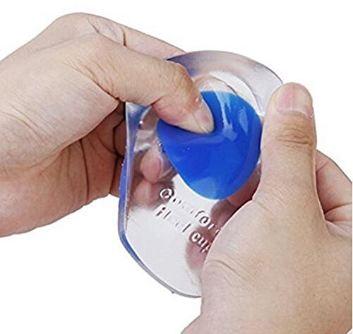 Transparent Ferse Schmerzen fügt Silikon Gel Heel Pads Fuß Care Fersenkissen Schützern Ferse Fuß Schmerzlinderung 1 Paar - 5