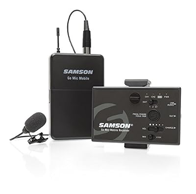 Samson SISTEMA microfono senza fili digitale "Go Mic Mobile Lavalier NERO