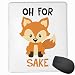 Produktbild Oh for Fox Sake Color Office Rectangle Non-Slip Rubber Mouse Pad Retro Gaming Mouse Pad for Laptop Displays Tablet Keyboard