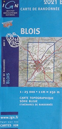 Download Blois, Carte de randonnée, n° 2021E - échelle : 1cm = 250 mètres
