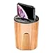 Produktbild Bescita Qi Fast Wireless Ladegerät, 10W Auto mit USB Power-Ladepad Cup für iPhoneX / 8/8 Plus für Samsung Galaxy S8 / S7 (Holz)