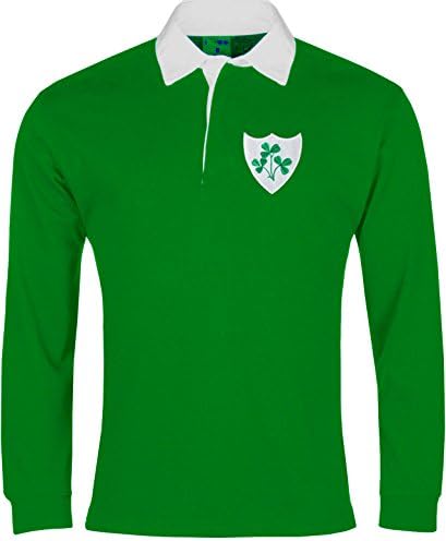 Retro Ireland National Rugby Shirt Embroidered Logo (Large)