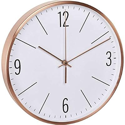 TFA-Dostmann Horloge Murale Radio-Pilotée avec Cadre en cuivre, cuivre, 30 x 4 x 30 cm