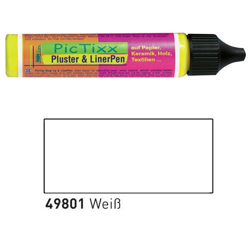 KREUL Pluster & LinerPen Hobby Line "PicTixx", wei VE = 1