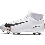 white/black-pure platinum Nike Unisex-Kinder Sperfly 6 Academy Gs CR7 MG Futsalschuhe, Mehrfarbig (White/Black/Pure Platinum 000), 33 EU