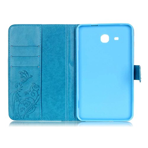 Skytar Samsung Tab A6 7 Zoll Case,Hülle für Galaxy Tab A 7.0 – [Schmetterlings-Reihe] PU Leder Cover Case Stand Schutzhülle Flip Etui Tasche für Samsung Galaxy Tab A 7.0 Zoll (2016) SM-T280N / T285N Tablet Hülle Schutzhülle - 3