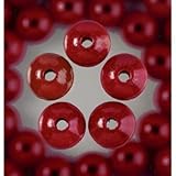 Lote de 80 perlas de madera Diam. 8 mm, Diám. de perforación 2,3 mm