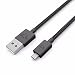 Produktbild MR.FLUX 3m Premium Micro USB Ladekabel & Datenkabel mit flexibler Nylon-Ummantelung, für Android, Samsung, PS4 Controller, Xbox One Controller und viele mehr (schwarz)